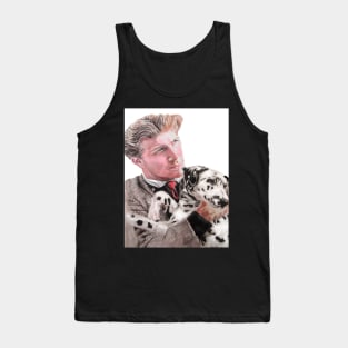 Dalmatian Dog Watercolor Painting Tank Top